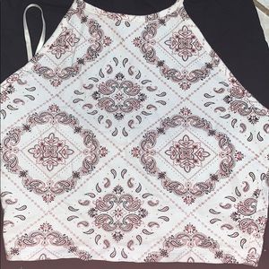 Forever 21 cropped halter top
